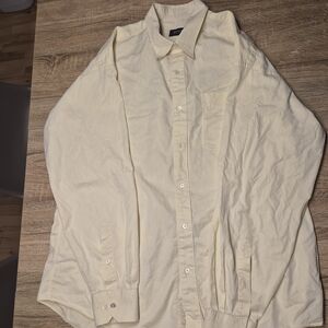 Hugo Boss Cream Button-Up Shirt